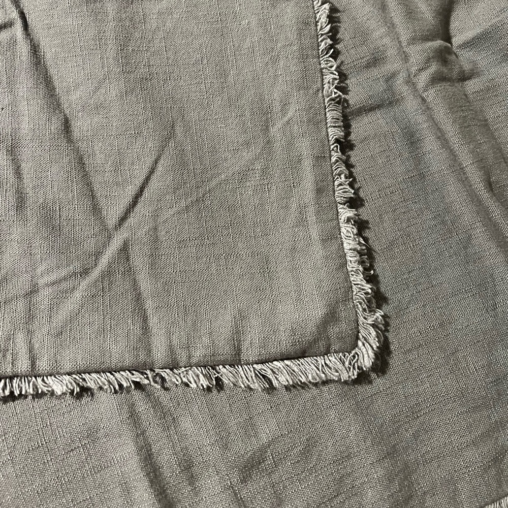 NWOT - Set of 2 Casaluna Heavyweight Linen King Shams - Dark Gray - SOLD OUT!
